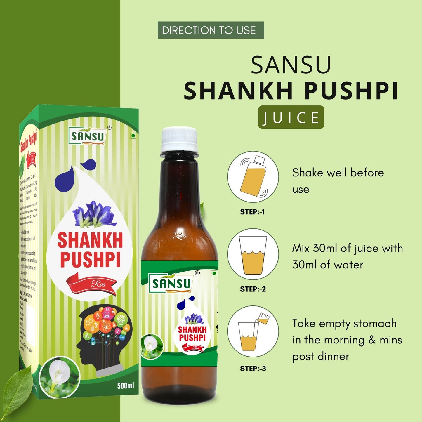 SANSU Shankh Pushpi Ras (500ML)