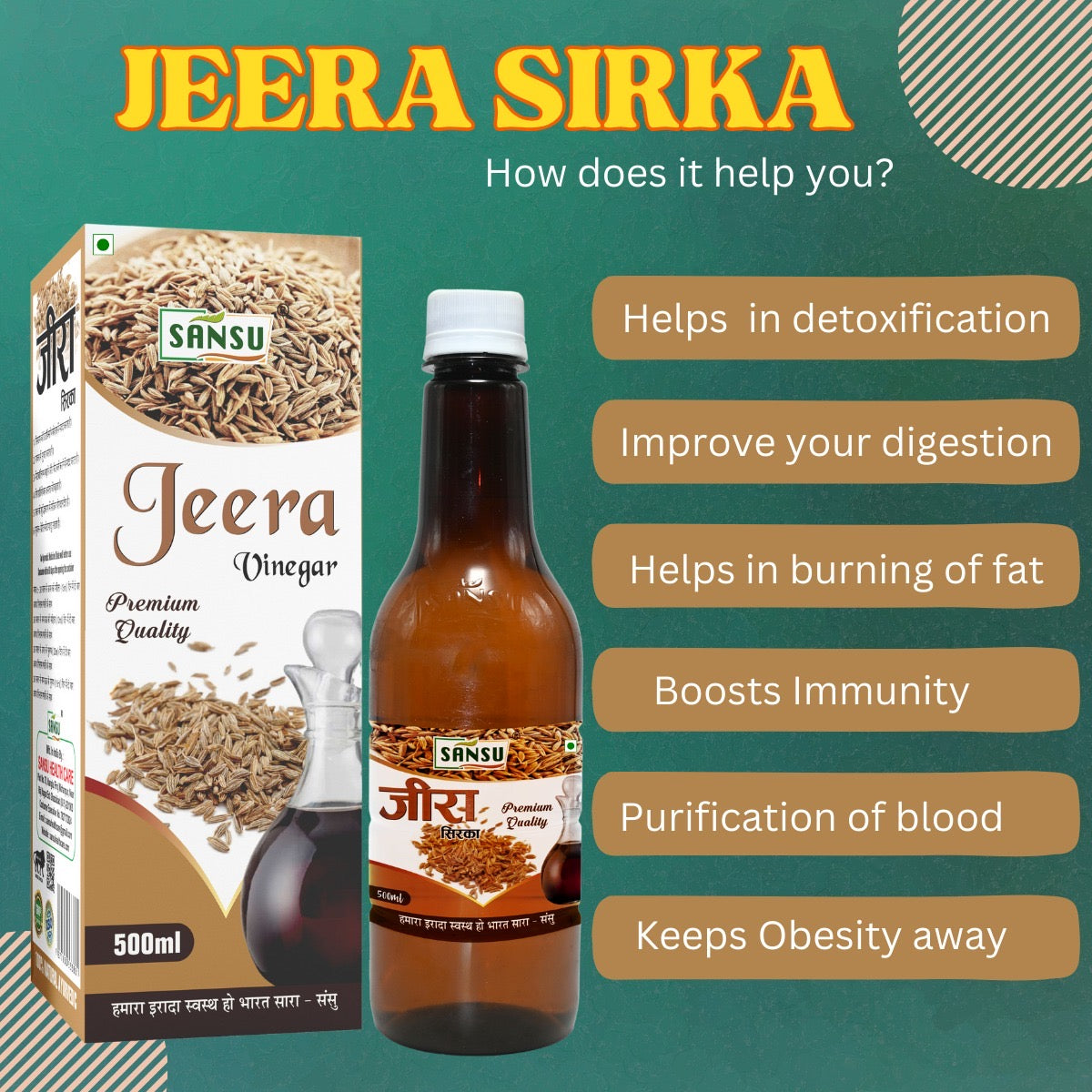 SANSU JEERA SIRKA 500ml