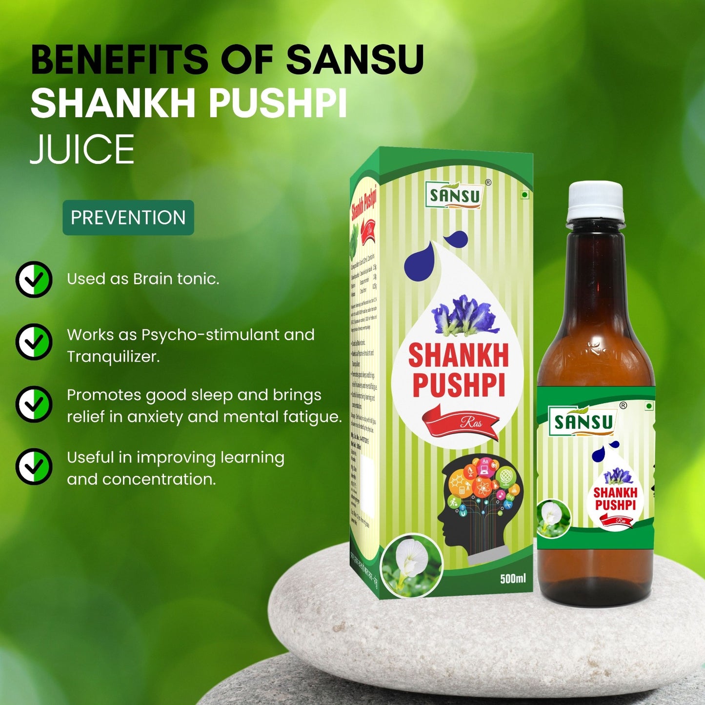 SANSU Shankh Pushpi Ras (500ML)