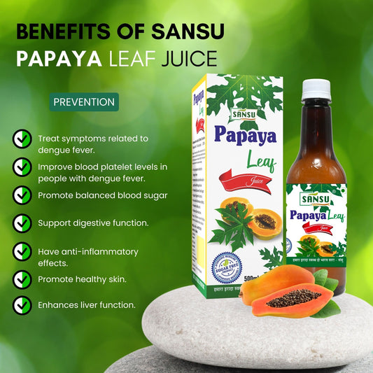 SANSU PAPAYA LEAF JUICE (500ML)