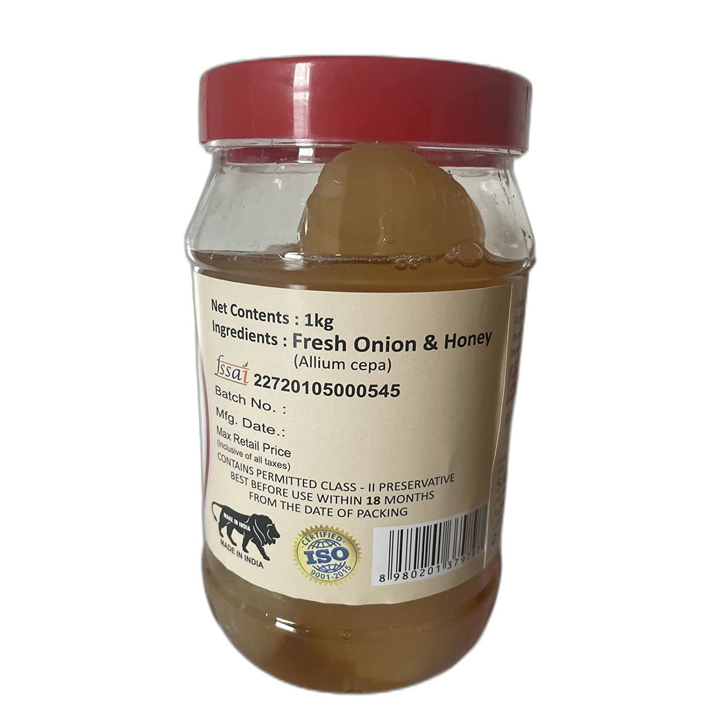SANSU Homemade Organic White Onion Murabba with Honey" |1kg