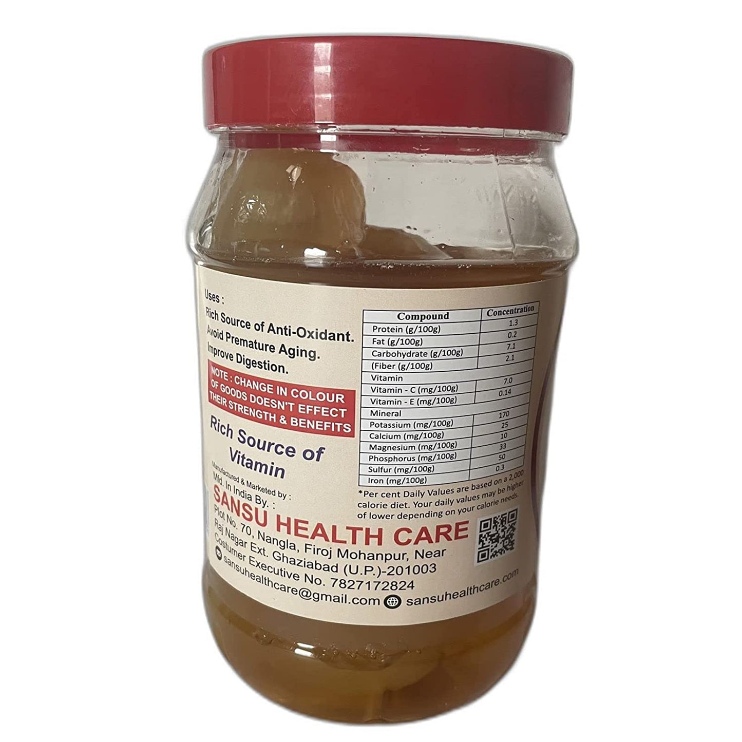 SANSU Homemade Organic White Onion Murabba with Honey" |1kg