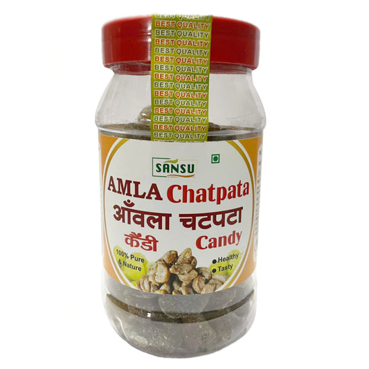 SANSU Chatpata Amla Candy (Salted & Spicy Indian Gooseberry) -Rich in Vitamin C - Boosts Immunity and Digestion 200g (Pack of 1)