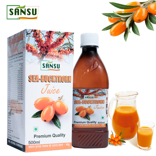 SANSU Sea- Buckthorn Juice Immunity Booster, Rich in Vitamins (500 ML)